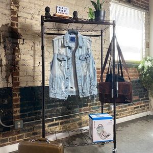 Zara Distressed Denim Vest